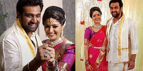 நடிகர் அர்ஜூன் மருமகனுடன் நடிகை மேக்னா ராஜ் திருமணம்