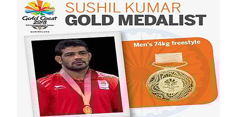 இந்திய வீரர் சுஷில்குமாருக்கு தங்கப்பதக்கம்