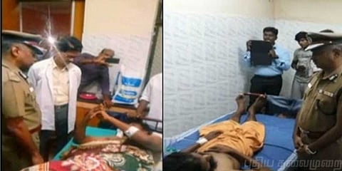 தடியடிபட்ட இயக்குநர் களஞ்சியம்: நலம் விசாரித்த காவல் ஆணையர்