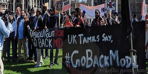 லண்டனிலும் மோடிக்கு எதிராக ஒலித்த #GoBackModi