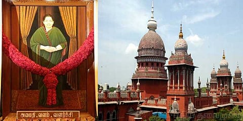 பேரவையில் ஜெயலலிதா படத்தை அகற்ற உத்தரவிட முடியாது - உயர்நீதிமன்றம்