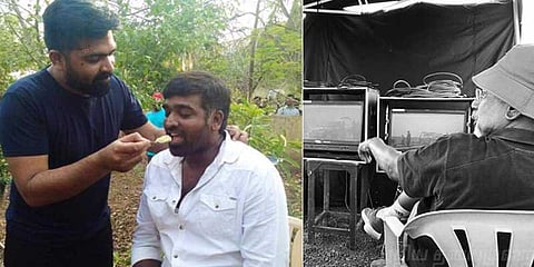 விஜய் சேதுபதிக்கு உணவு ஊட்டிய சிம்பு