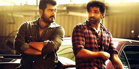 நடிகர் அஜித்திற்கு ஆம்லெட் போட்டுக் கொடுத்த அருண் விஜய்