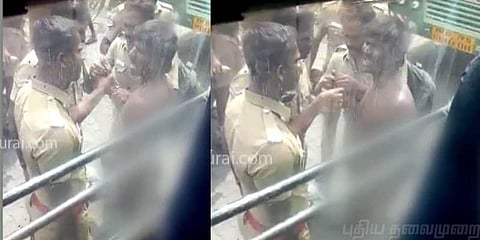 பேருந்து நிலையத்தில் நிர்வாணப் போராட்டம் நடத்திய கைதி: மதுரை பரபர