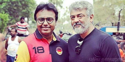 இசை அமைப்பாளர் இமானை ஷூட்டிங்கிற்கு அழைத்த அஜித்!