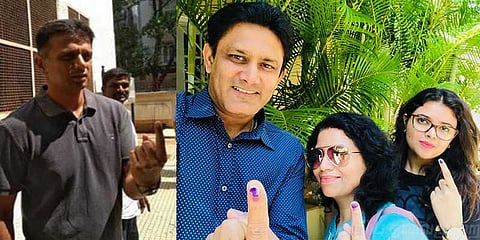 ஜனநாயக கடமையை ஆற்றிய கிரிக்கெட் ஜாம்பவான்கள்