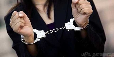 காதலுக்கு தொந்தரவு கொடுத்த கணவன் கொலை: மனைவி கைது
