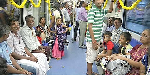 மெட்ரோவில் ஒரே நாளில் 1,20,500 பேர் பயணம்