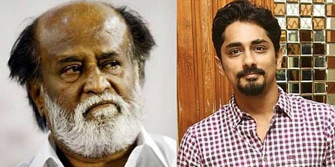 ‘இப்படியும் சொல்வார்கள்’ - ரஜினி மீது சித்தார்த் மறைமுக தாக்கு