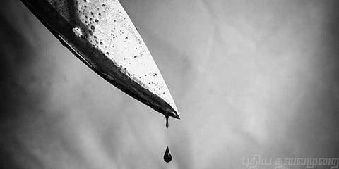 மனைவியை கழுத்தறுத்து கொலை செய்த கணவர் தப்பியோட்டம்