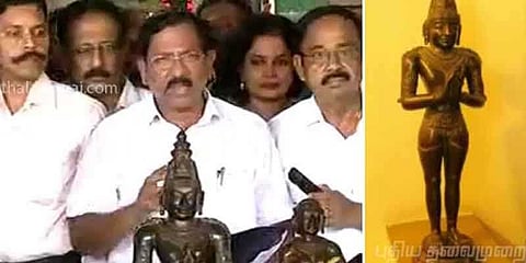 ராஜராஜன் சிலையை தஞ்சை அரண்மனையில் ஒப்படைக்க நீதிமன்றம் உத்தரவு