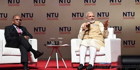 எல்லா தடைகளையும் அழிவுக்கான அடையாளமாகப் பார்க்கக் கூடாது - சிங்கப்பூரில் மோடி பேச்சு