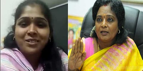 தமிழிசையை அவதூறாக பேசி வீடியோ வெளியிட்ட பெண் கைது