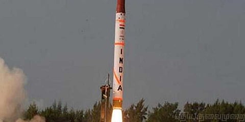 அக்னி 5 ஏவுகணை சோதனை வெற்றி