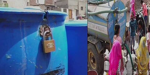 தண்ணீர் திருட்டைத் தடுக்க கேன்களுக்குப் பூட்டு