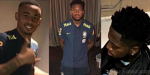 உலகக் கோப்பைக்கு புதிய ஹேர்ஸ்டைலில் பிரேசில் கால்பந்து வீரர்கள்