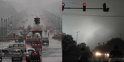 “புழுதிப் புயல் - கொட்டும் மழை” டெல்லியை திடீரென மாற்றிய வானிலை