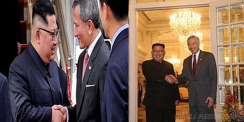 சிங்கப்பூரில் கிம்...!