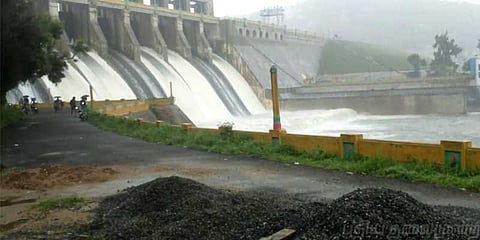அமராவதி அணையின் நீர்மட்டம் ஒரே நாளில் 6 அடி உயர்வு