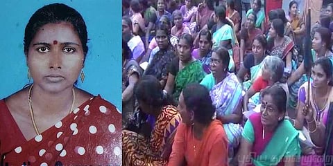 விபத்தில் இறந்த பெண் : சடலத்துடன் போராடிய மக்கள்
