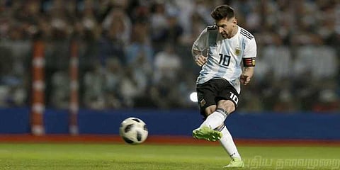 கால்பந்தாட்ட ரசிகர்களுக்கு இன்று மெஸ்ஸியின் தரிசனம் !