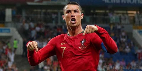 'சும்மா அதிருதுல' முதல் போட்டியிலேயே ஹாட்ரிக் அடித்த ரொனால்டோ !