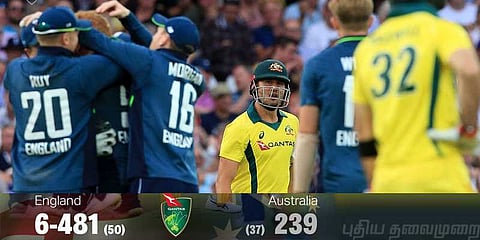 மிரட்டியது இங்கிலாந்து ! சுருண்டது ஆஸ்திரேலியா