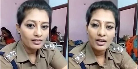 “போலீஸ் உடையை அணிய வெட்கப்படுறேன்” எனப் பேசிய சின்னத்திரை நடிகை கைது