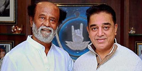 கமல், ரஜினி மீது கடும் தாக்கு ! நமது அம்மாவில் கவிதை