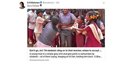 ரஹ்மான், ஹிரித்திக் ரோஷனையும் கவர்ந்தார் ஆசிரியர் பகவான் !