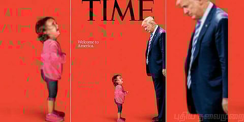 அமெரிக்க அரசை விமர்சித்த டைம் பத்திரிகை அட்டைப்படம்