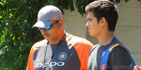 இங்கிலாந்தில், இந்திய அணியுடன் சச்சின் மகனுக்கும் பயிற்சி