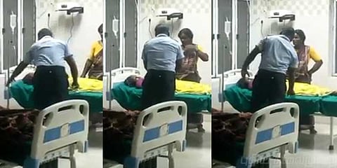 உயிருக்குப் போராடிய பெண்ணுக்கு மருத்துவமனையில் நேர்ந்த அவலம் : அதிர்ச்சி வீடியோ