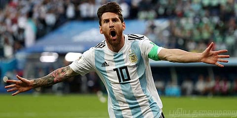 தொடங்கியது மெஸ்ஸியின் 'கால் வண்ணம்' ! நாக் அவுட் சுற்றுக்கு அர்ஜெண்டினா தகுதி