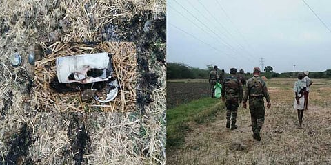 விவசாய நிலத்தில் வெடித்த இராணுவ வெடிகுண்டு: மக்கள் பீதி