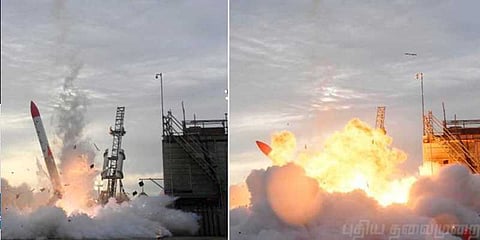 புறப்பட்ட சிறிது நேரத்திலேயே வெடித்துச் சிதறியது ஜப்பான் ராக்கெட்!