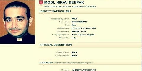 தொழிலதிபர் நிரவ் மோடிக்கு ரெட் கார்னர் நோட்டீஸ்