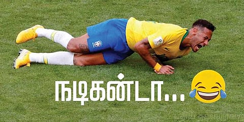 இது உலக நடிப்புடா சாமி ! நடிகர் திலகம் நெய்மர் ! கலகலக்கும் மீம்ஸ்