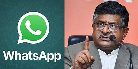 'வாட்ஸ் அப்பின் விளக்கம் போதுமானதாக இல்லை' - ரவிசங்கர் பிரசாத்