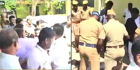 முழக்கம் எழுப்பியவரை தாக்கிய வைகோ ஆதரவாளர்கள்