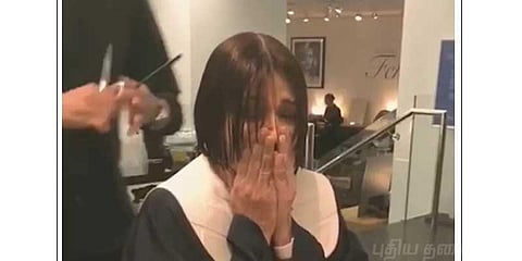 கேன்சர் சிகிச்சைக்கு முன் கண்கலங்கிய சோனாலி!