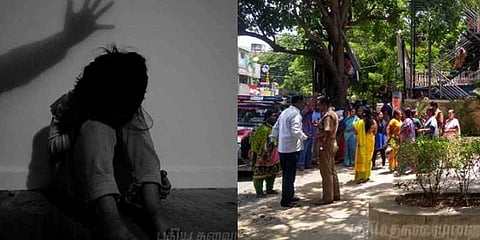 “சென்னை சிறுமி வீட்டைச் சுற்றி போலீஸ் குவிப்பு; மாதர் சங்கம் போராட்டம்”