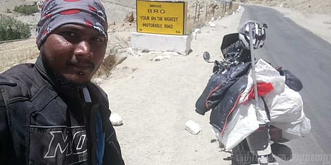 உலக அமைதி வேண்டி இளைஞர் 8 ஆயிரம் கி.மீ பயணம்