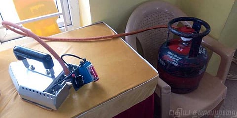 சிலிண்டர் மூலமாக இயங்கும் சலவை பெட்டி..!