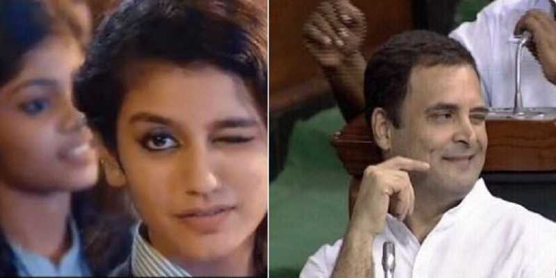 உலக அளவில் ட்ரெண்ட் ஆகும் ராகுல் ஹேஷ்டேக் - வைரலாகும் ப்ரியா வாரியர் படம்