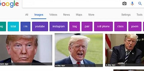 கூகுளில் இப்படி தேடினால்...? ட்ரம்புக்கு வந்த சோதனை
