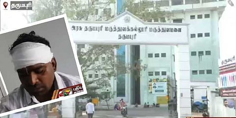 சிகிச்சைக்காக மருத்துவமனை சென்றவருக்கு ஏற்பட்ட விபத்து !