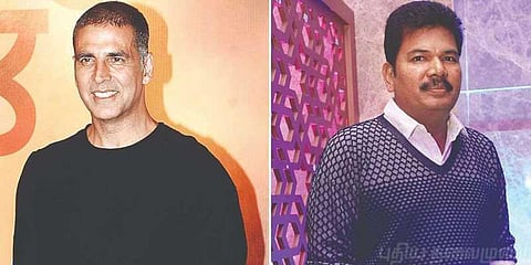 இந்திப் படத்துக்காக அக்ஷய் குமாரை பாராட்டிய இயக்குனர் ஷங்கர்!