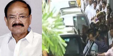 கருணாநிதியை நேரில் பார்த்த வெங்கையா நாயுடு