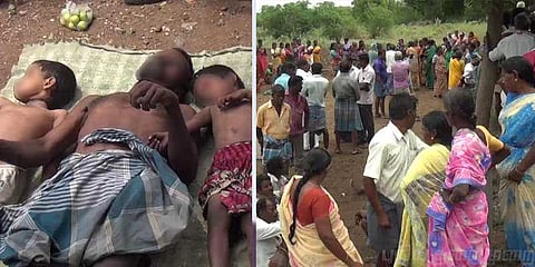 மனைவி இல்லாத சோகம் ! குழந்தைகளுடன் தூக்கில் தொங்கிய தந்தை